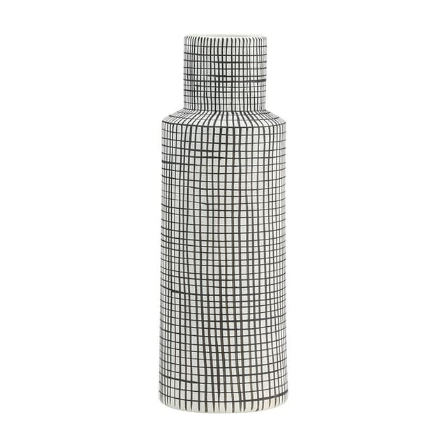 แจกันตั้งพื้น รุ่นชิคโค่ ขนาด 20 นิ้ว - สีขาว/ดำ