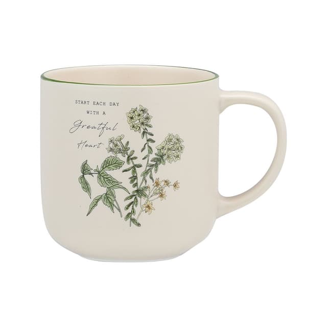 แก้วมัค รุ่นเฟลอริน ขนาด 380 มล. - สีขาว/เขียว