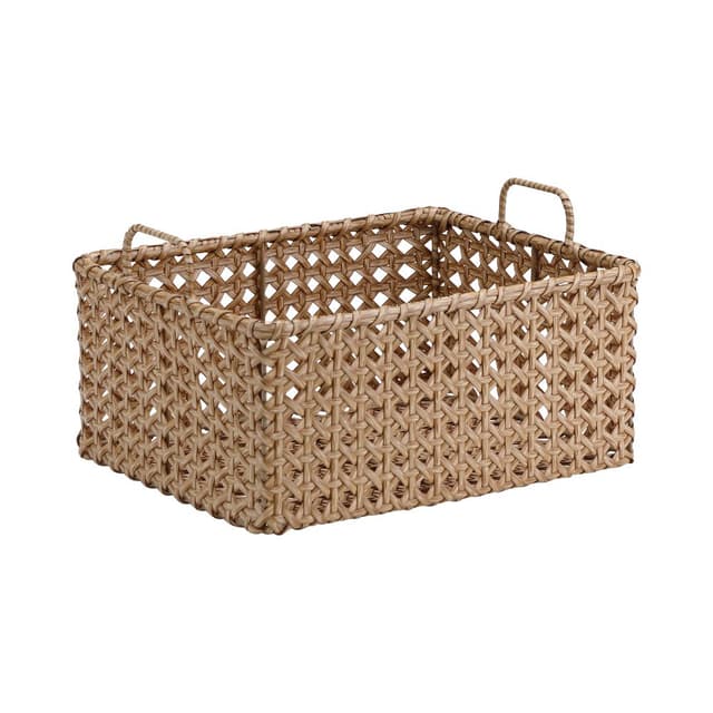 ตะกร้าพร้อมหูหิ้ว รุ่นลาบริน่า ขนาด 34 x 26 x 19.5 ซม. - สีธรรมชาติ