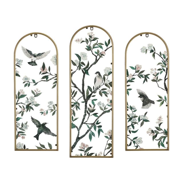 ภาพแขวนกระจกใสและโลหะ รุ่นโดโรเธีย (3 ชิ้น/ชุด) - คละสี