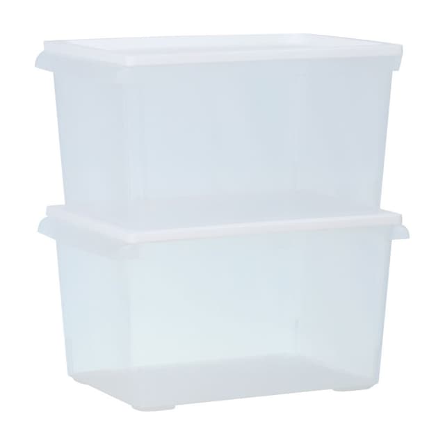 กล่องอเนกประสงค์ รุ่นนิคโกะ ขนาด 6 ลิตร (2 ชิ้น/ชุด) - สีขาว