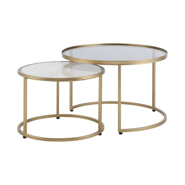 โต๊ะกลาง รุ่นเซเลสเทีย (2 ชิ้น/ชุด) - สีทอง