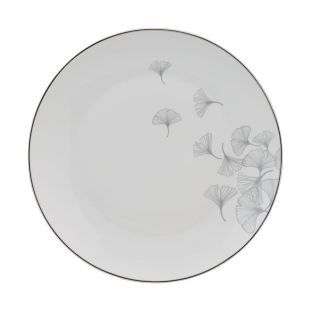 จาน รุ่นกิงโคโล่ ขนาด 10.5 นิ้ว - สีขาว/เทา