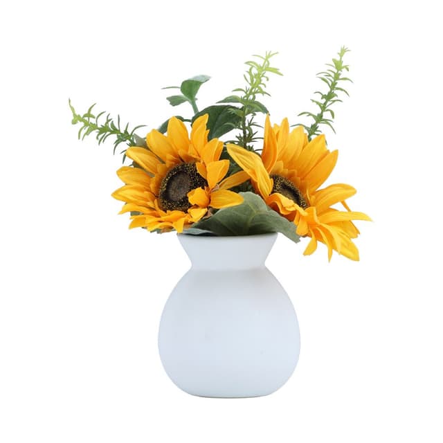 ทานตะวันในแจกัน รุ่นโซร่า - สีเหลือง/ขาว