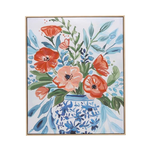 รูปเพ้นท์มือพร้อมกรอบ รุ่นมายบลูม ขนาด 50 x 60 ซม. - คละสี