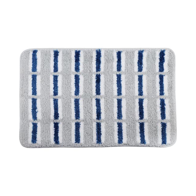 พรมเช็ดเท้า รุ่นรอยด์ ขนาด 45 x 70 ซม. - สีเทาอ่อน
