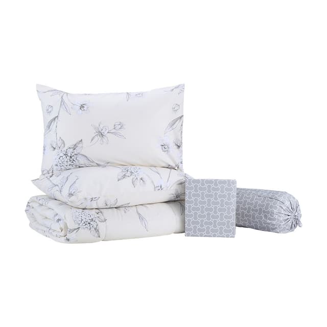 ชุดผ้าปูที่นอน รุ่นชาร์ม ขนาด 6 ฟุต (6 ชิ้น/ชุด) - สีครีม