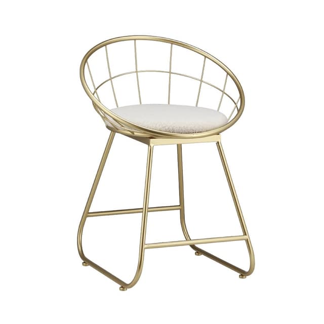 เก้าอี้ รุ่นเซเลสเทีย ขนาด 48 x 66 ซม. - สีทอง/ขาว