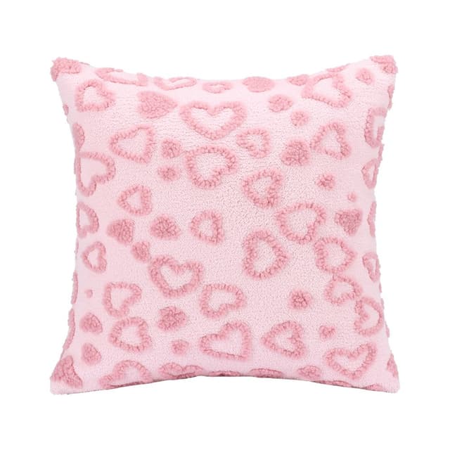 หมอนอิง รุ่นฮาร์ทบีท ขนาด 45 x 45 ซม. - สีชมพู