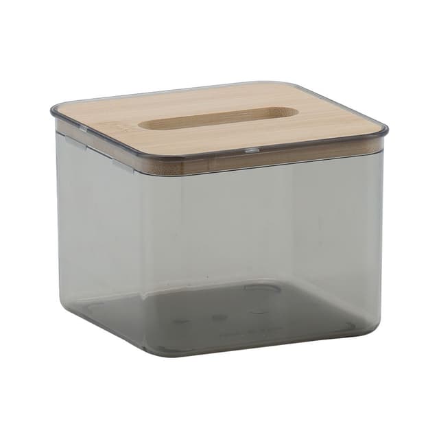 กล่องใส่ทิชชูเหลี่ยม รุ่นเกลนนี่ - สีน้ำตาล/ธรรมชาติ