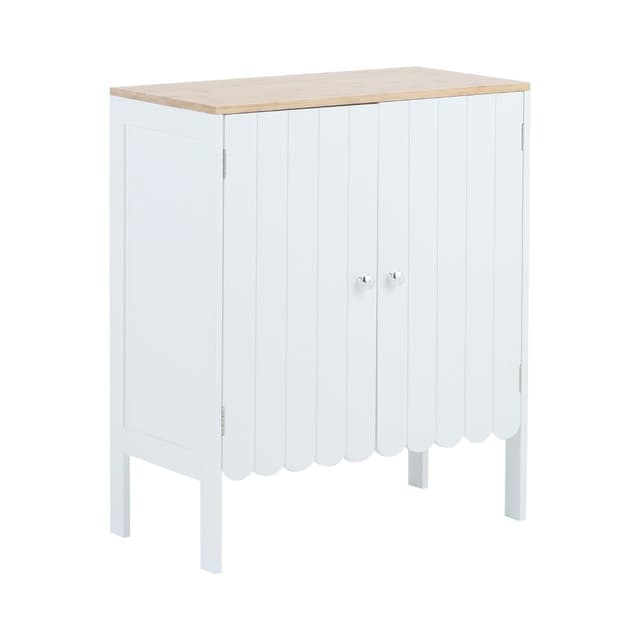 ตู้เก็บของอเนกประสงค์ รุ่นอาคิระ ขนาด 59 x 30 x 70 ซม. - สีขาว/ธรรมชาติ