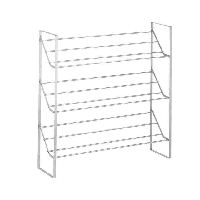 ชั้นวางรองเท้า 3 ชั้น รุ่นลีนเดอร์ - สีเงิน
