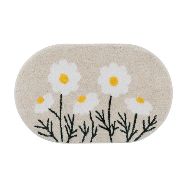 พรมเช็ดเท้า รุ่นฟลอริสท เอ ขนาด 50 x 80 ซม. - สีเบจ