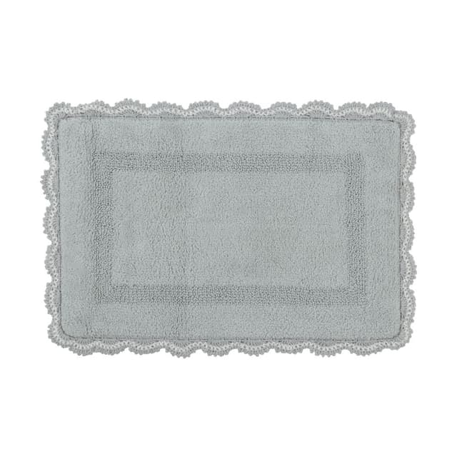 พรมเช็ดเท้า รุ่นไอนะ ขนาด 50 x 80 ซม. - สีเทาอ่อน/ขาวงาช้าง