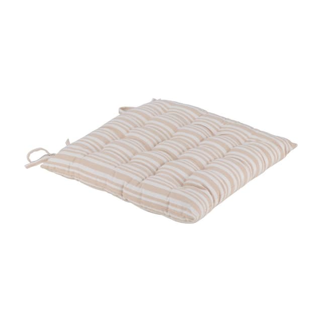 เบาะรองนั่ง รุ่นโทนี่ ขนาด 45 x 45 ซม. - สีเบจ/ขาวงาช้าง