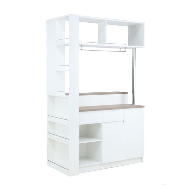 ตู้บาร์สูง ไอแลนด์ รุ่น ZENO-PSET ขนาด 135 ซม. - สีขาว