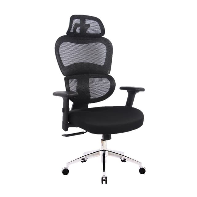 เก้าอี้สำนักงานพนักพิงสูง รุ่นละซี - สีดำ