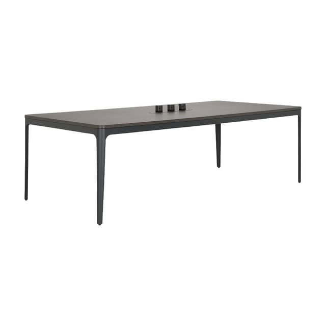 โต๊ะประชุม รุ่นแฟลร์ ขนาด 240 ซม. - สีมิตไนท์ โอ๊ค/เทา