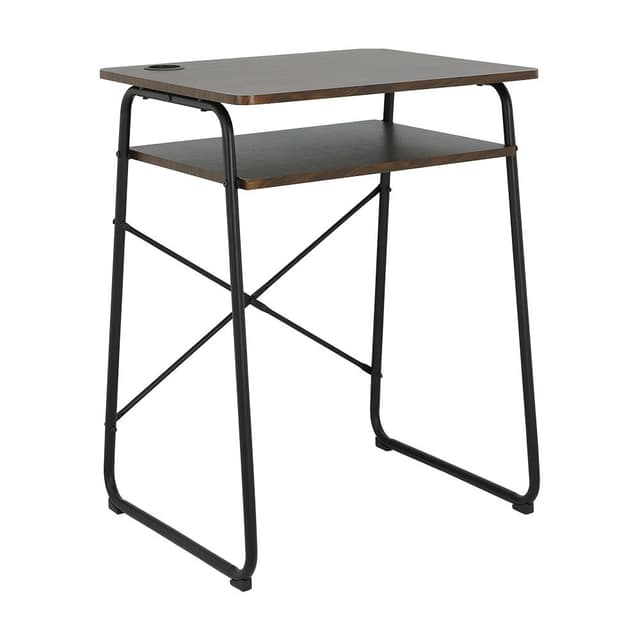 Furinbox โต๊ะทำงาน รุ่นแอลลี่ ขนาด 60 ซม. - สีวอลนัท/ดำ