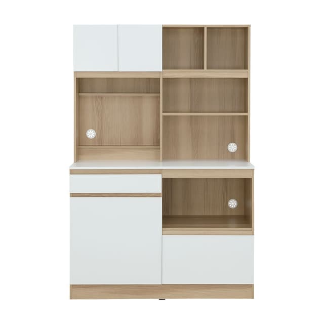 Furinbox ชุดครัว รุ่นชอน ขนาด 120 ซม. - สีขาว/ธรรมชาติ